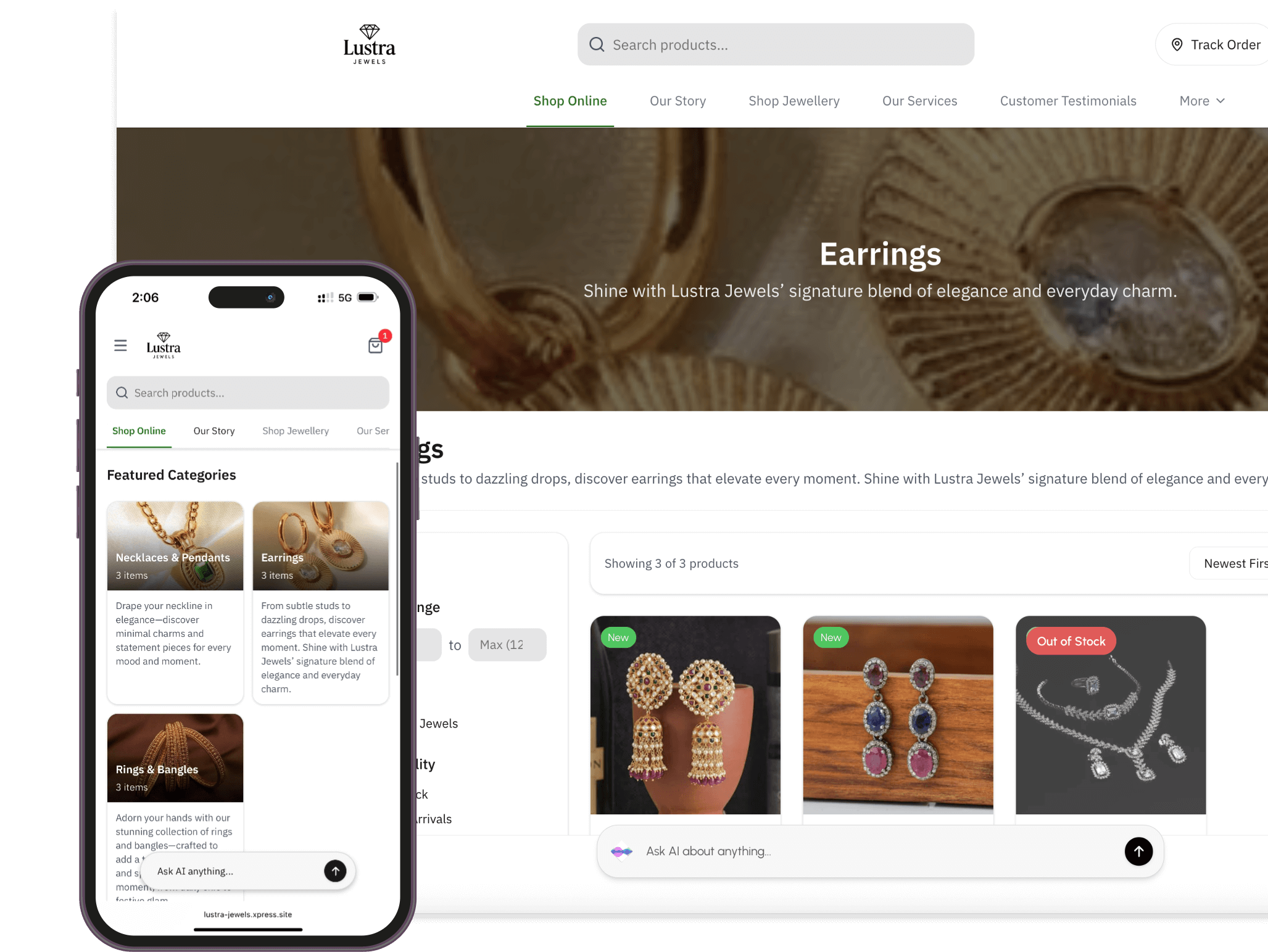 Product Editing Interface