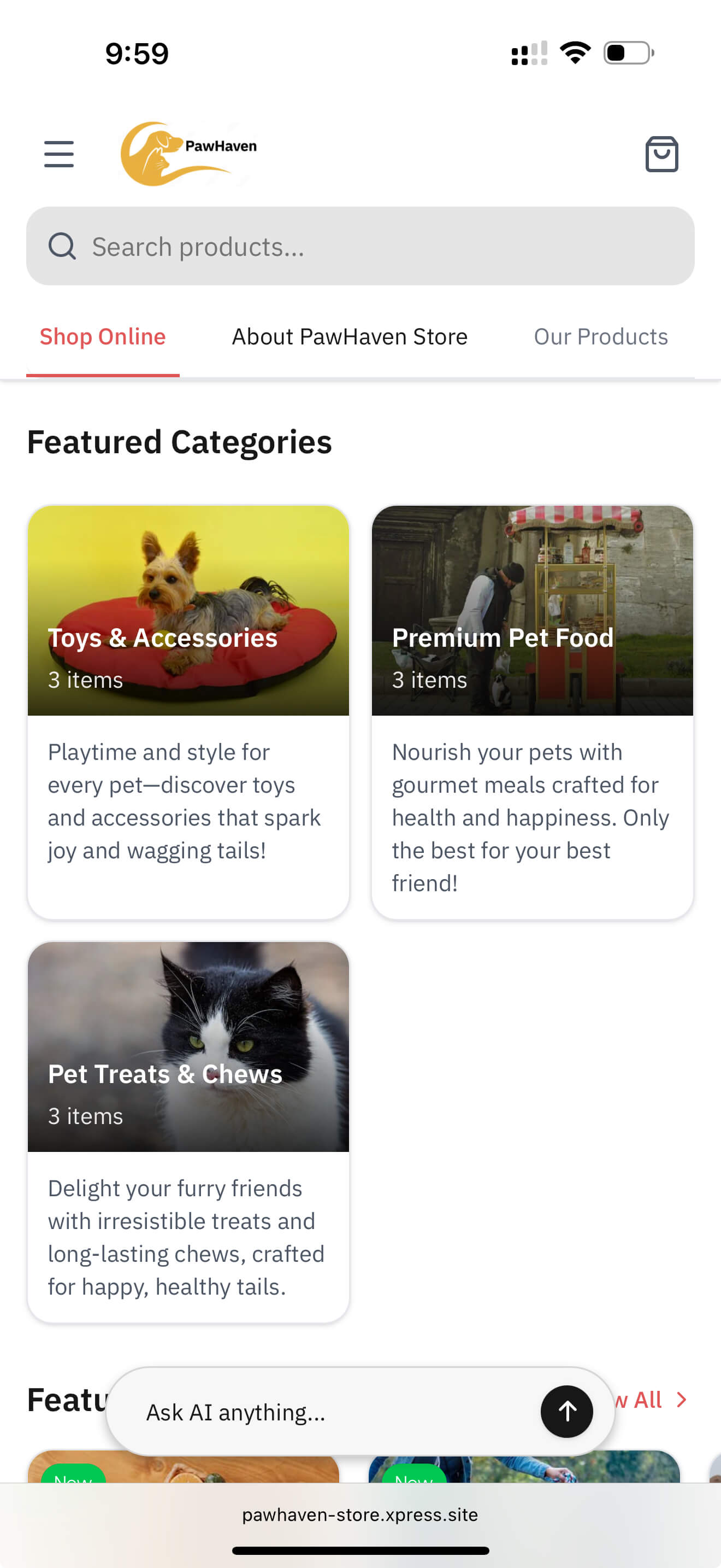Demo store made with Xpress.site